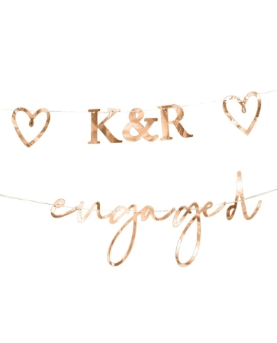 Guirlande 'Engagéd' personnalisable