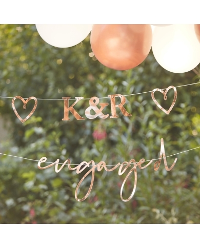 Girlande 'Engaged' personalisierbar