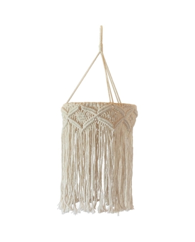 Lustre en macramé