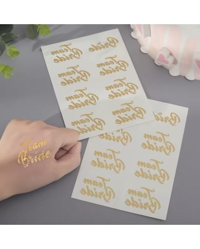 Tattoo Set 'Team Bride' (8 Stück)