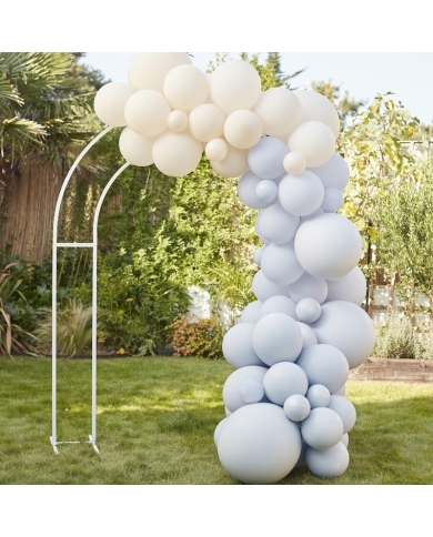 Ballongirlanden-Set Hellblau/Creme (75-tlg.)