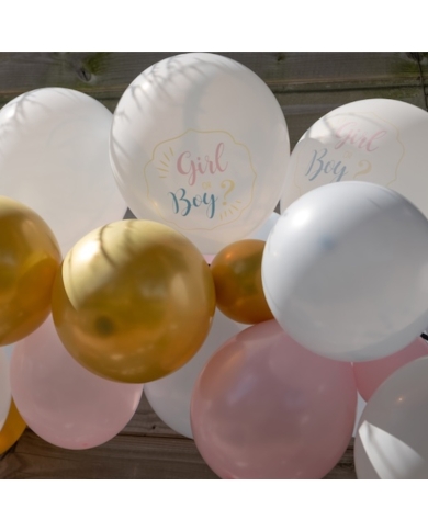 Guirlande de ballons 'Girl or Boy' (51 pcs.)