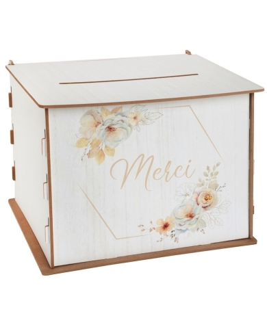 Briefbox 'Merci' - Holz