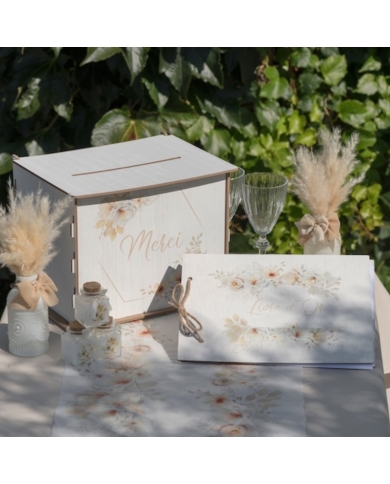 Briefbox 'Merci' - Holz