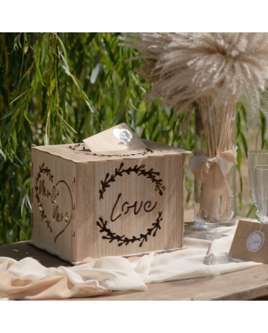 Briefbox 'Love' - Holz