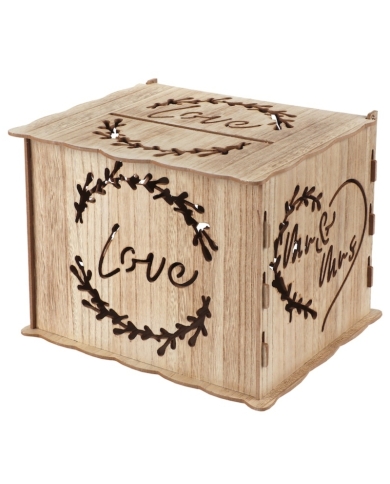 Briefbox 'Love' - Holz