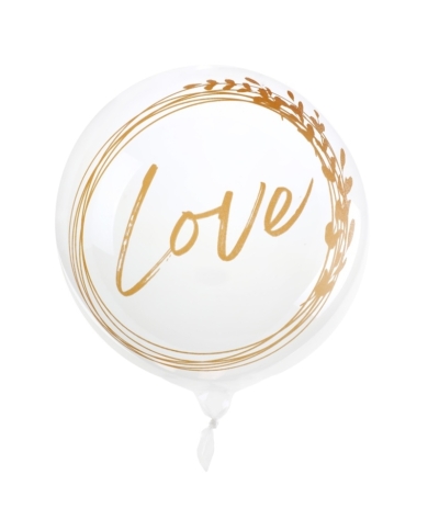 Riesenballon transparent 'Love'