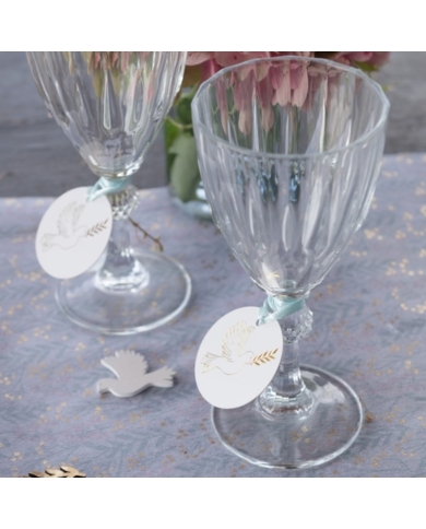 Etiquettes 'Colombe' (6 pièces)