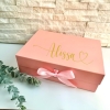 Boîte cadeau personnalisée - rose