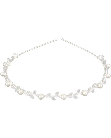 Haarreif 'Perlen & Strass'