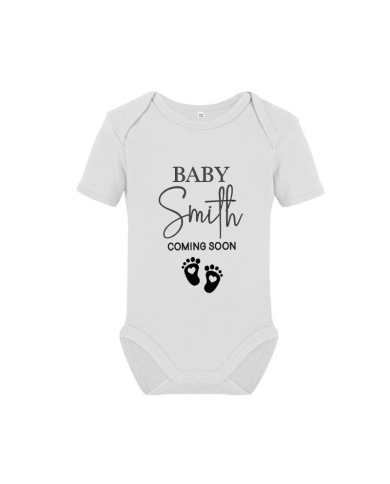 Body bio pour bébé personnalisé