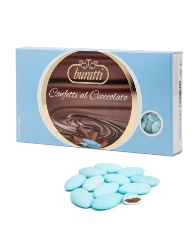 Dragées Chocolat - Bleu - 1 Kg (sans gluten)