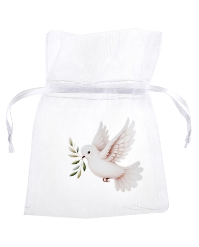 Sachet organza 'Colombe'