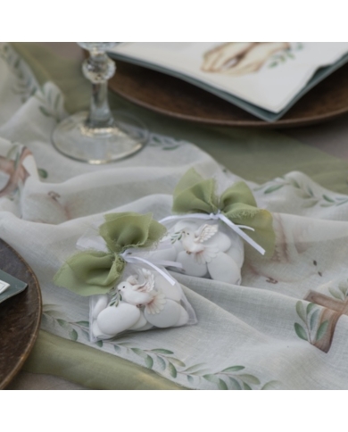 Organzasäckchen 'Taube'