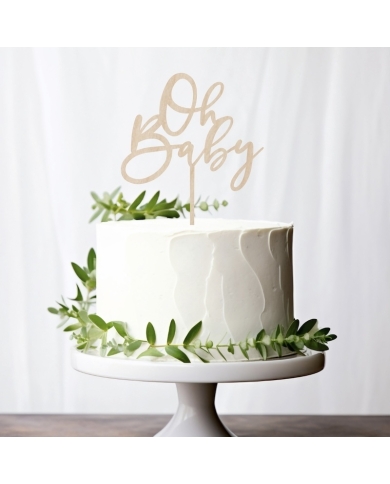 Cake Topper 'Oh Baby'
