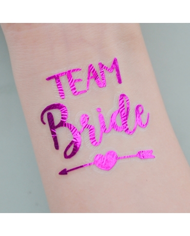 Tatouage 'Team Bride' - purple