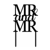 Cake Topper 'Mr and Mr'