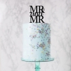 Cake Topper 'Mr and Mr'