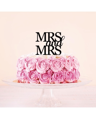 Cake Topper 'Mrs and Mrs'