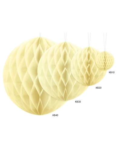 Wabenball - creme (30 cm)