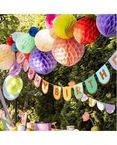 Boule alvéolée  - creme (30 cm)