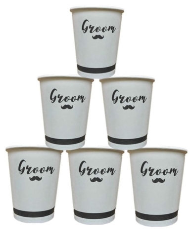 Polterabend - Becher-Set 'Groom' - the-Weddingshop.ch