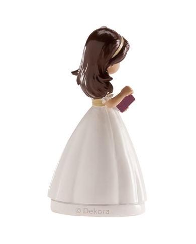 Tortenfigur Kommunion 'Mädchen mit Bibel'