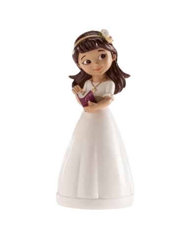 Tortenfigur Kommunion 'Mädchen mit Bibel'