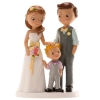 Figurine mariage 'Couple avec garçon'
