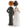 Figurine mariage 'Couple avec chien'