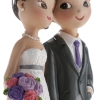 Figurine mariage 'Couple avec chien'