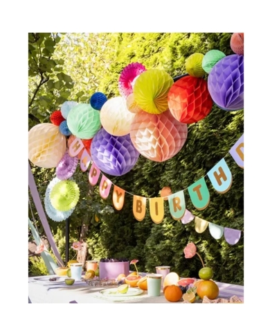 Wabenball hellgrün - The-Weddingshop