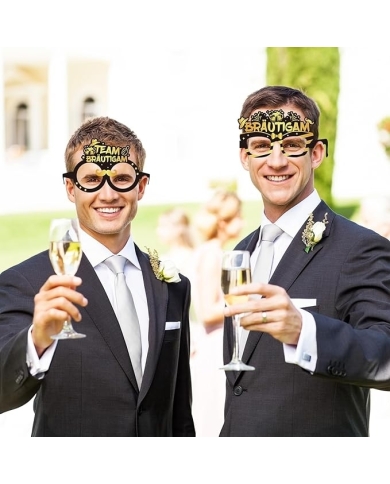 EVJG - 12 Lunettes 'Team Bräutigam'- The-Weddingshop