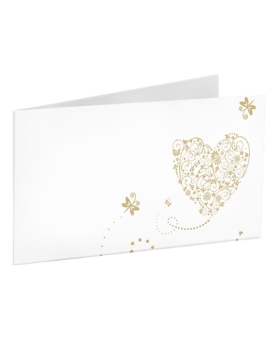 Etiquettes 'Cuore' - blanc (10 pièces)