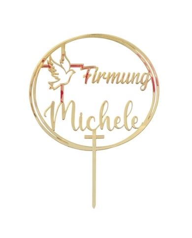 Cake Topper “Colombe et Croix” - or - The-Weddingshop