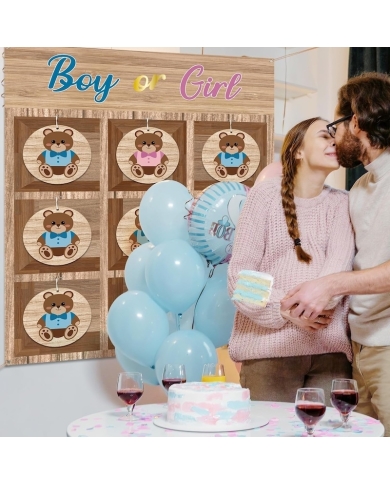 Jeu Tic Tac Toe 'Gender Reveal'