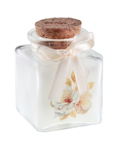 Kerze im Glas 'Bouquet'