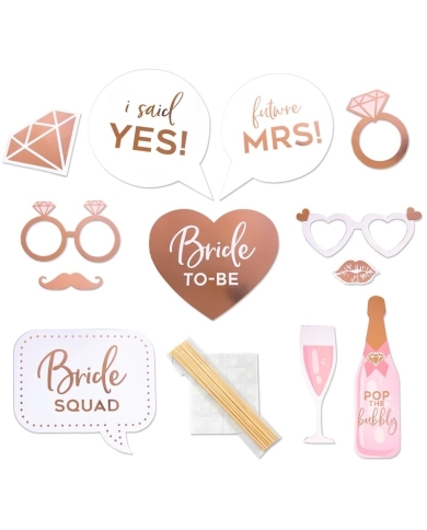 Photo Booth-Set 'Bride Squad'