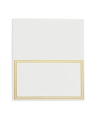 Tischkarten mit Goldrand