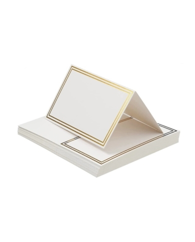 Cartes de table avec bord doré (10 pièces)