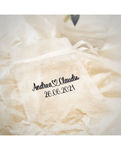Sachet organza personnalisé - The-Weddingshop