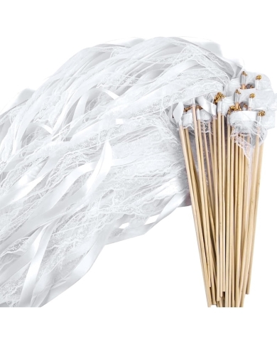Baguettes magiques 'Wedding Wands' - Blanc - The-Weddingshop