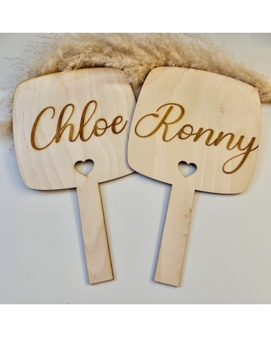 Holztafeln personalisiert