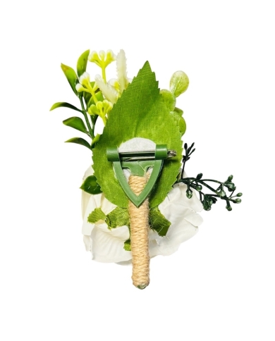 Grand Boutonnière pour invités avec rose