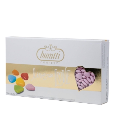 Herzdragees Mini Schoko Rosa