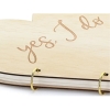 Herz-Gästebuch Holz 'Yes I do'