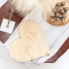 Herz-Gästebuch Holz 'Yes I do'