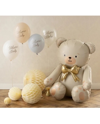 Folienballon 'Sitzender Teddy' (75 x 84 cm)