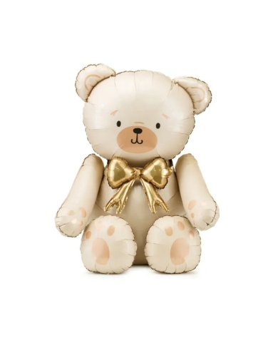 Ballon en aluminium 'Ourson assis' (75 x 84 cm)