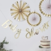 Guirlande 'Baby Shower' gold